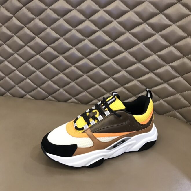 DIOR B22 Sneaker Yellow White Ebony Camel - Image 7