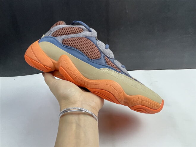 Adidas Yeezy 500 Ka Blue yellow orange - Image 7