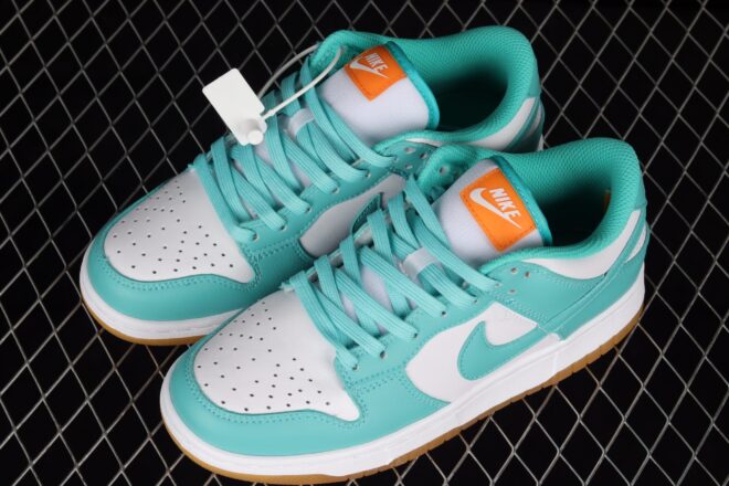 Nike Dunk Low White Turquoise (W) - Image 4