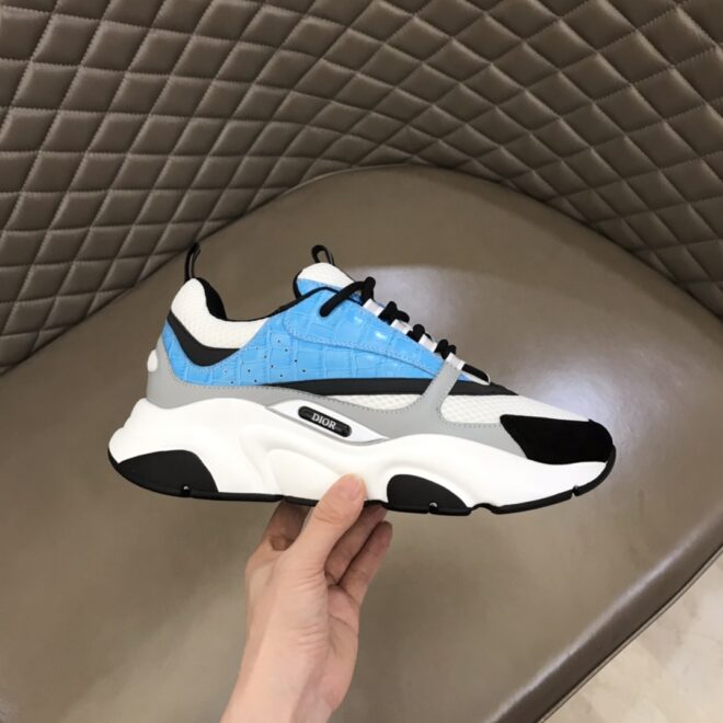 DIOR B22 Sneaker Light Blue Croc - Image 6