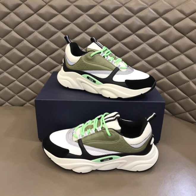 DIOR B22 Sneaker Green Beige Black - Image 8