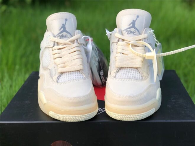 Jordan 4 Retro Off-White Sail Extended Size - Image 12