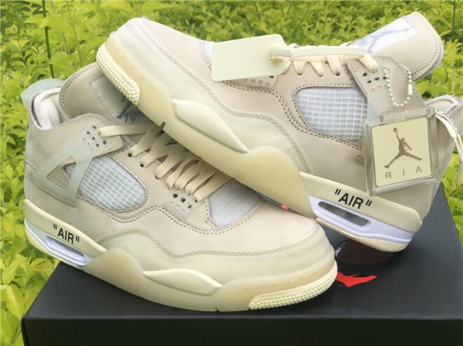 Air Jordan 4 Retro Off-White Sail - Image 22