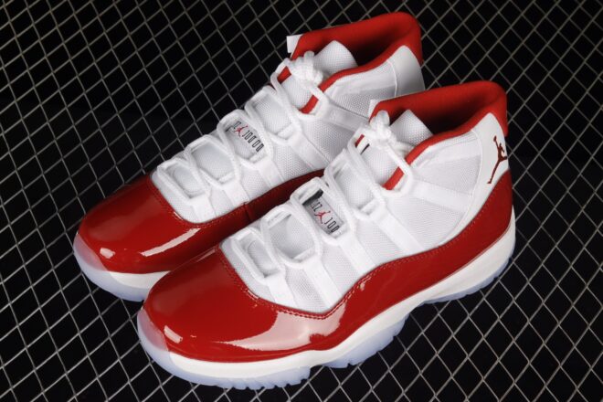 Air Jordan 11 Cherry-White-Varsity Red-Black - Image 12