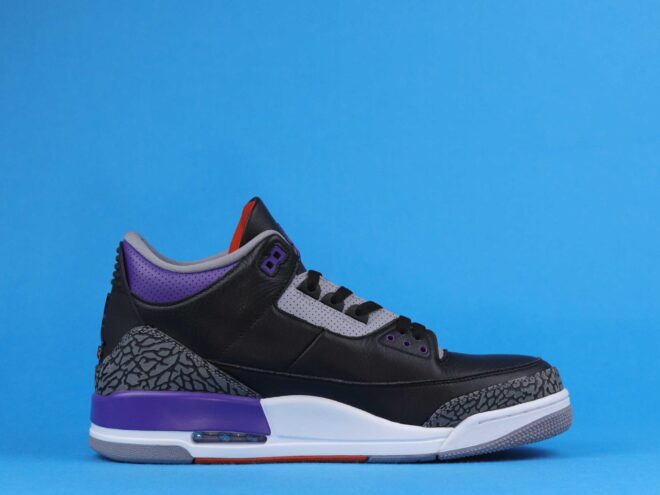 Jordan 3 Retro Black Court Purple - Image 5