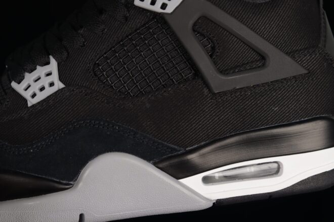 Air Jordan 4 Black Canvas - Image 3