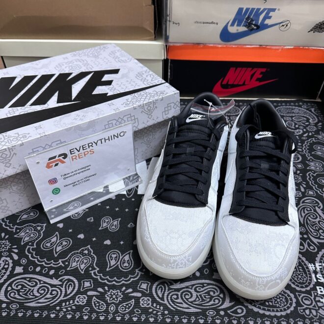 Nike Dunk Low CLOT Fragment White - Image 2