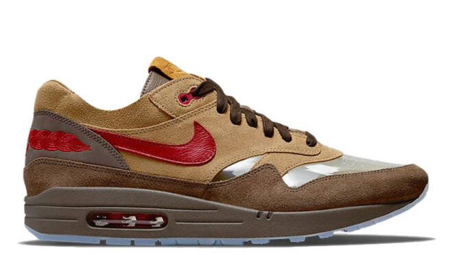 Nike Air Max 1 Kiss of death Grey Brown Orange - Image 2