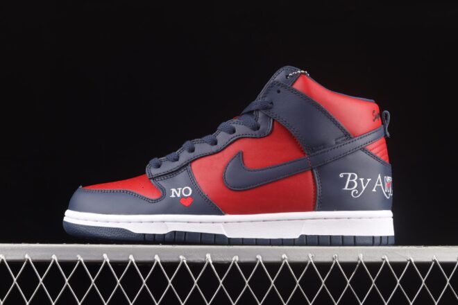 Nike SB Dunk High, Supreme By Any Means Navy - Image 10