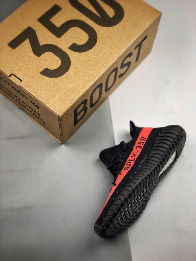 Adidas Yeezy Boost 350 V2 Core Black Red - Image 7