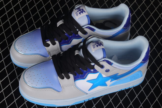 A Bathing Ape Bape SK8 STA Blue - Image 4