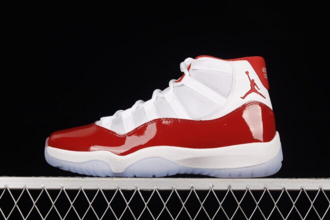 Air Jordan 11 Cherry-White-Varsity Red-Black - Image 13