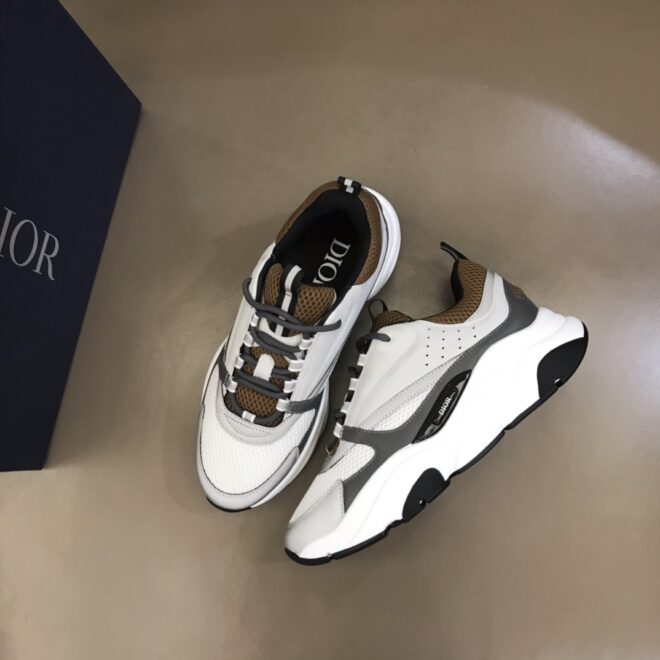 DIOR B22 Sneaker Coffee White Gray Black - Image 9