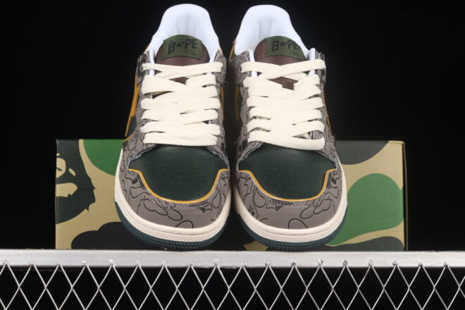 A Bathing Ape Bape SK8 STA Green - Image 7