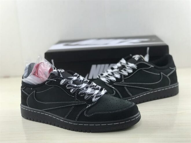 Jordan 1 Retro Low Travis Scott Black Phantom Extended Size 14 - Image 11