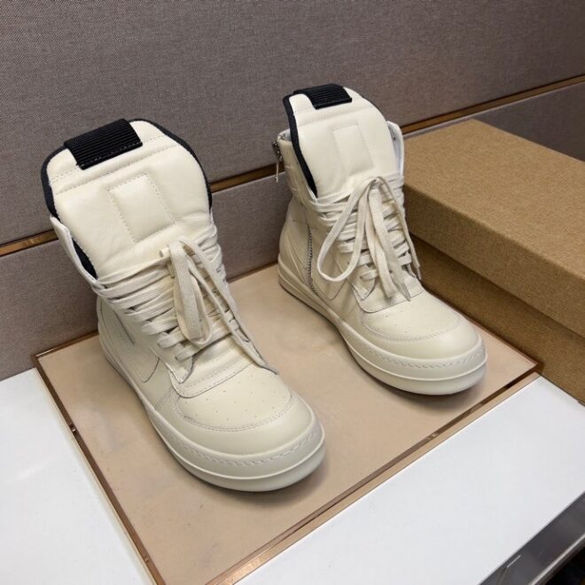 Rick Owens GeoBasket White - Image 7