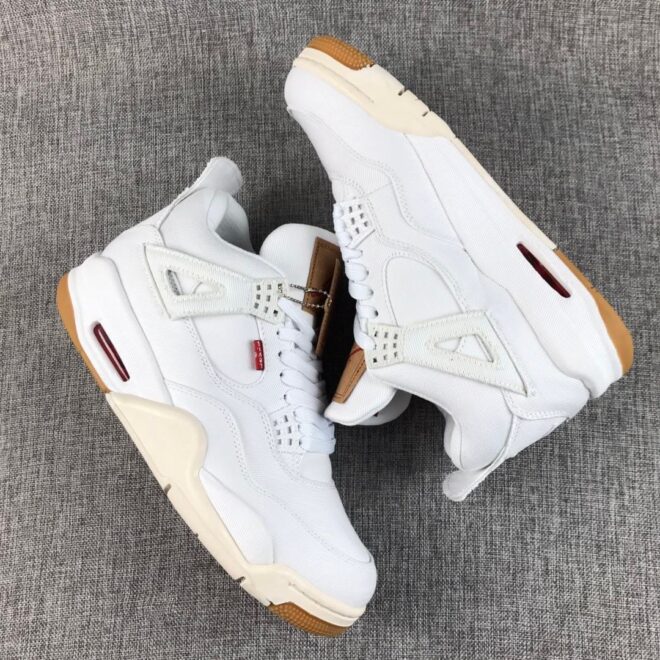 Levi's x Air Jordan 4 Retro 'White Denim' - Image 8