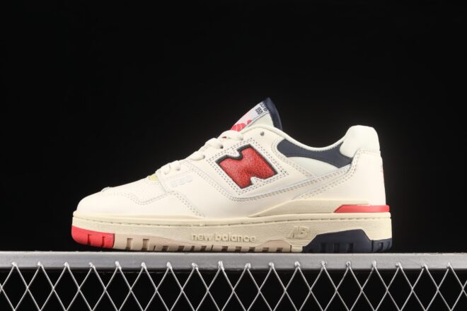 New Balance 550, Aime Leon Dore White Navy Red - Image 7