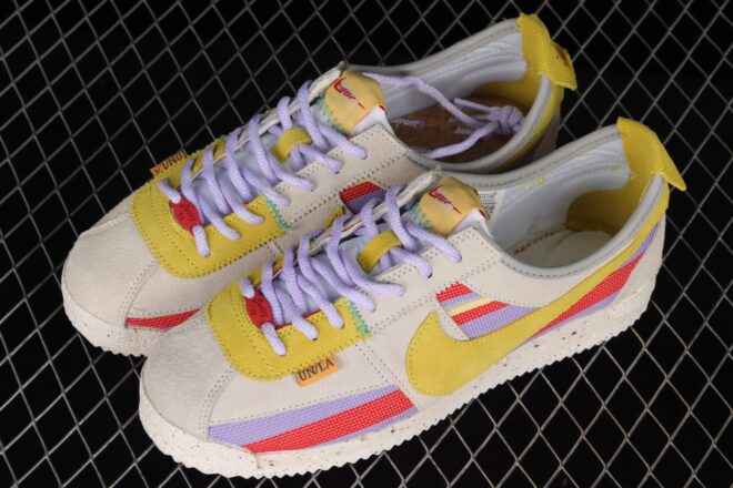 Union x Nike Cortez Yellow Purple Red - Image 10