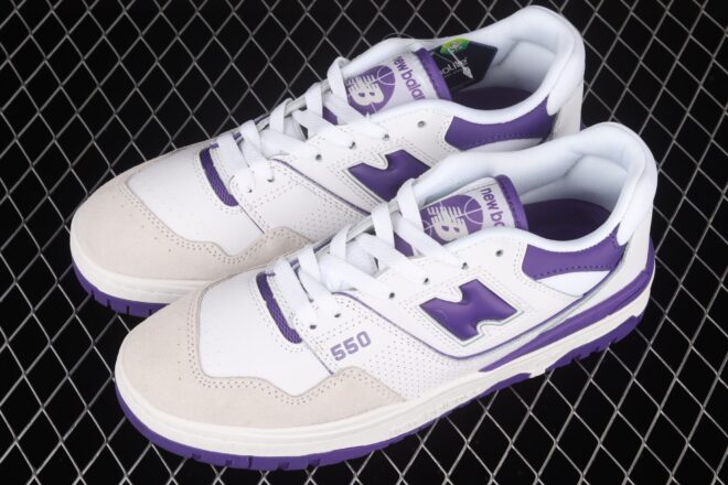 New Balance 550, White Purple - Image 7