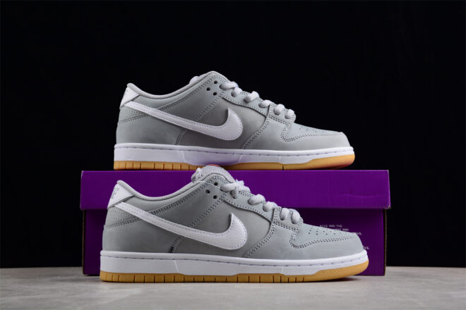 Nike SB Dunk Low Pro ISO Orange Label Wolf Grey Gum - Image 12