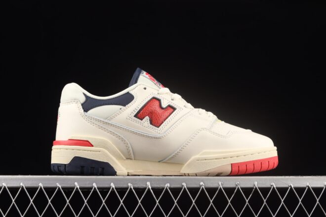 New Balance 550, Aime Leon Dore White Navy Red - Image 3