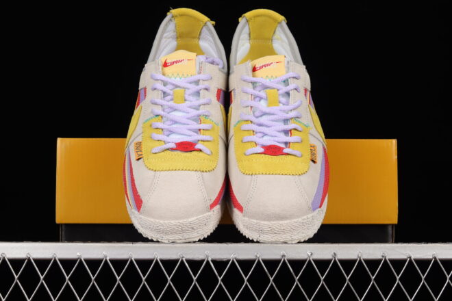 Union x Nike Cortez Yellow Purple Red - Image 9