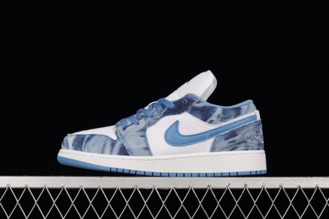 Jordan 1 Low, Washed Denim - Image 9