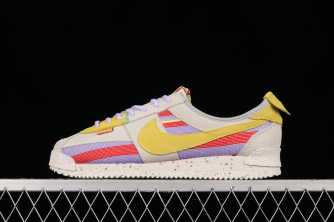 Union x Nike Cortez Yellow Purple Red - Image 11