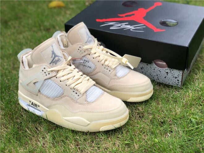 Air Jordan 4 Retro Off-White Sail - Image 26