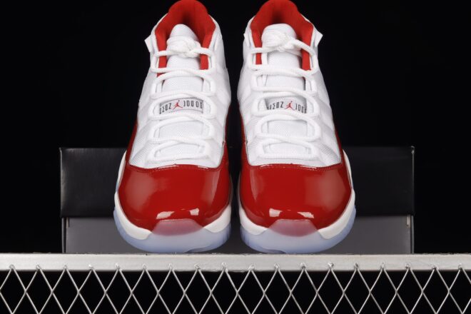 Air Jordan 11 Cherry-White-Varsity Red-Black - Image 15