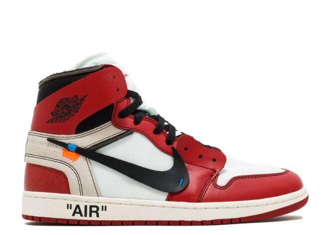 OFF WHITE Air Jordan 1 Chicago Red Extended Size - Image 2