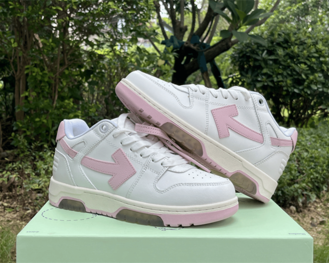 Women's Off-White Out Of Office 'OOO' Pink White - Image 6