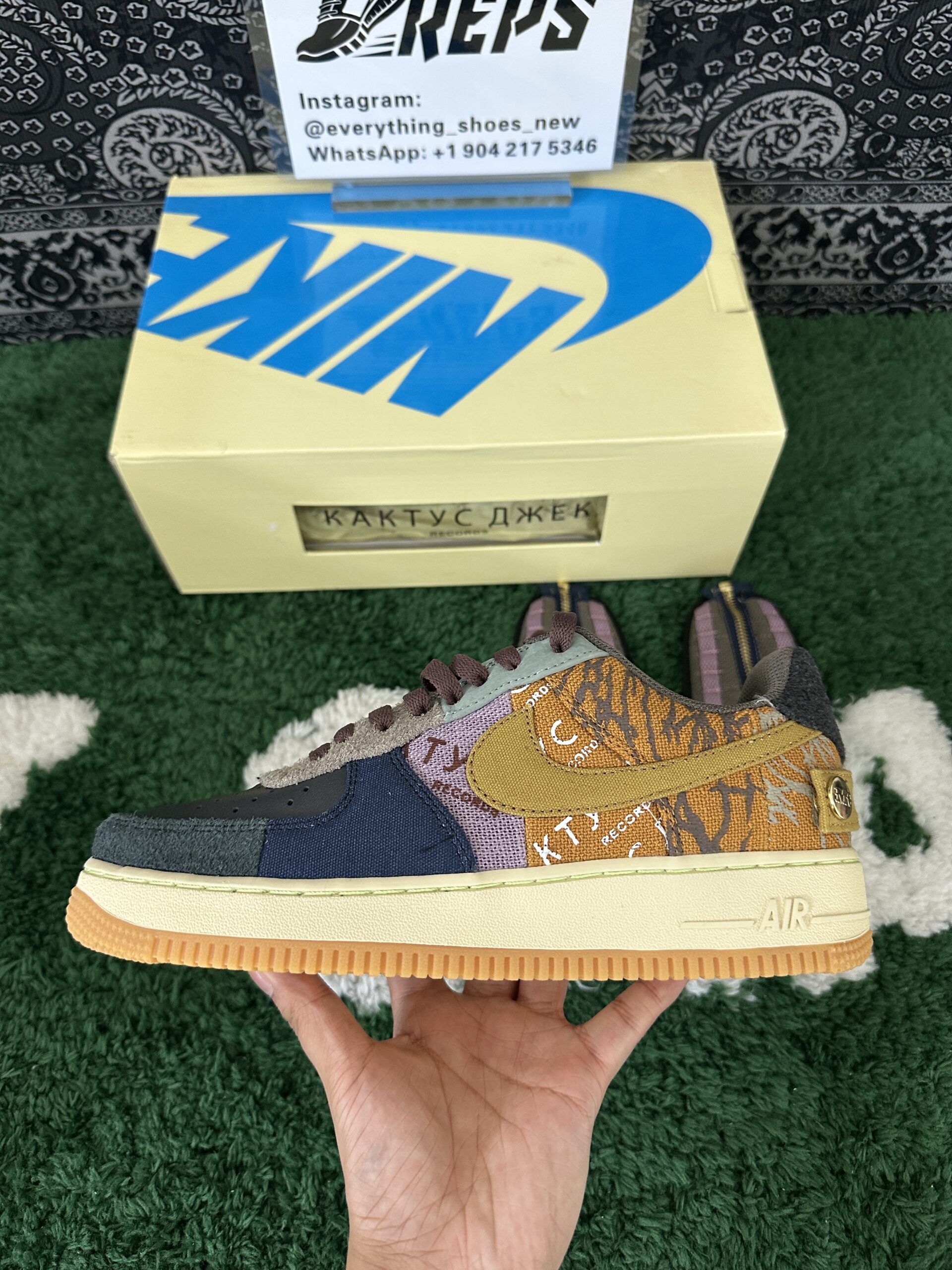 Nike Air Force 1 Low Travis Scott Cactus Jack - Image 2