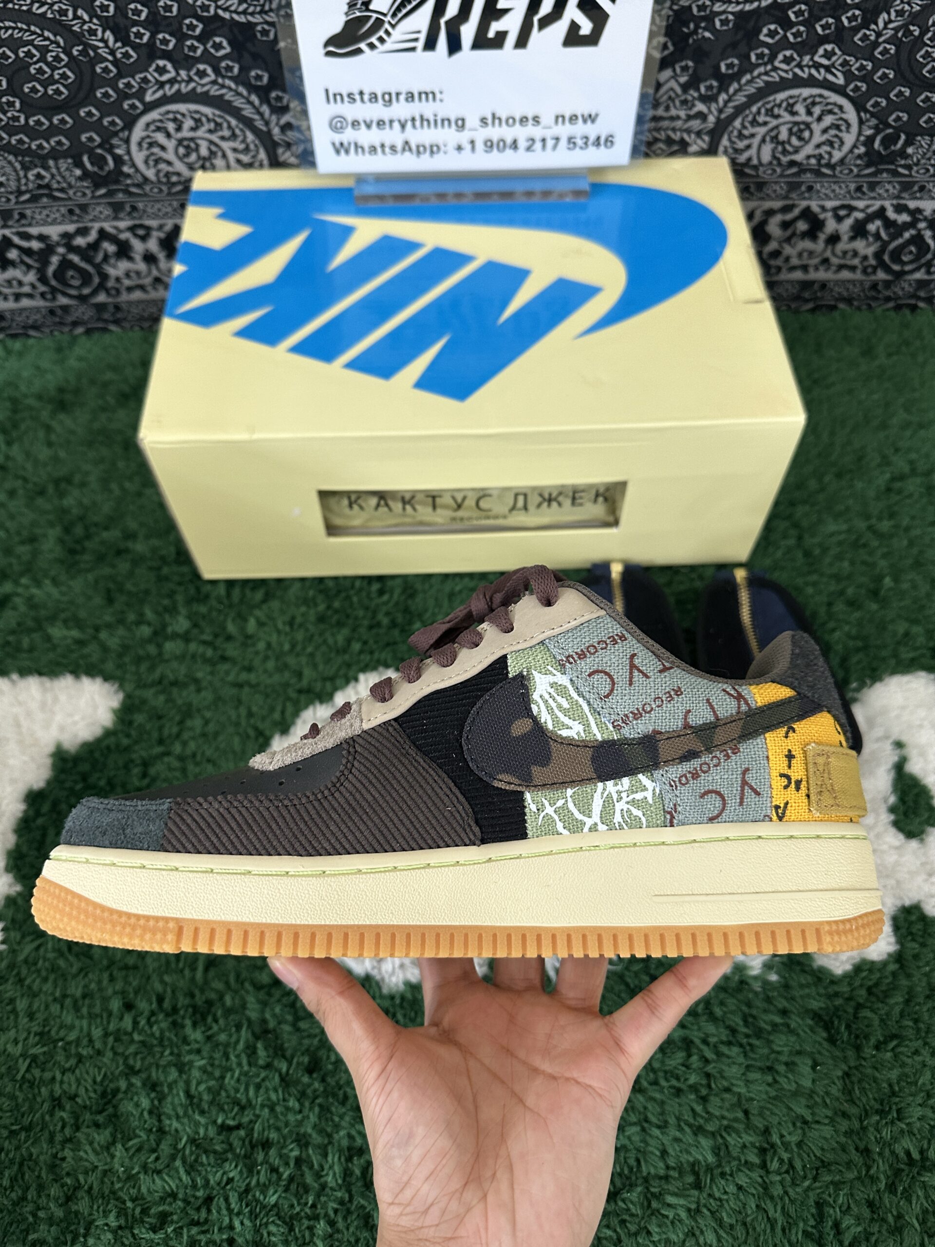 Nike Air Force 1 Low Travis Scott Cactus Jack - Image 9