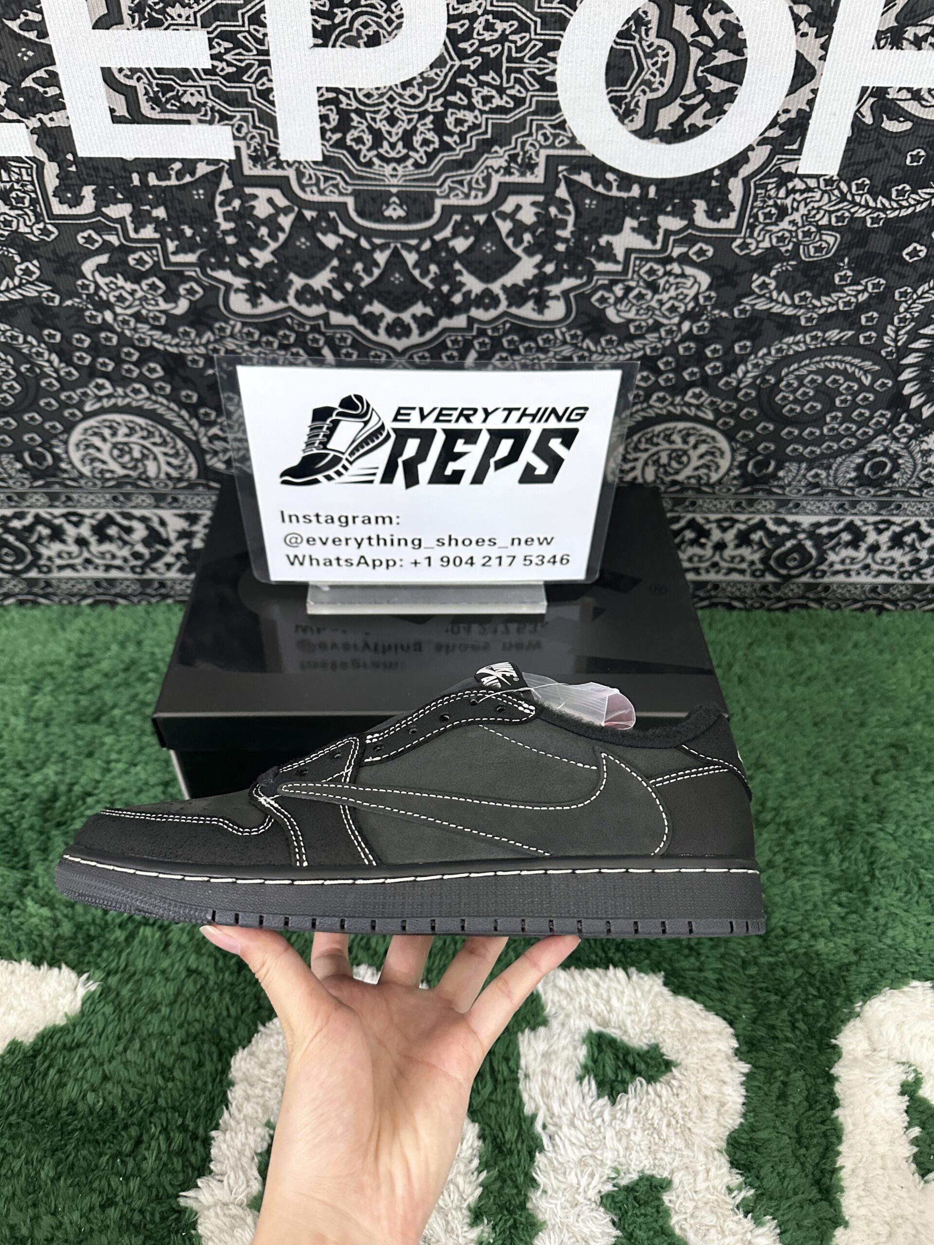 Air Jordan 1 Retro Low OG SP Travis Scott Black Phantom - Image 7