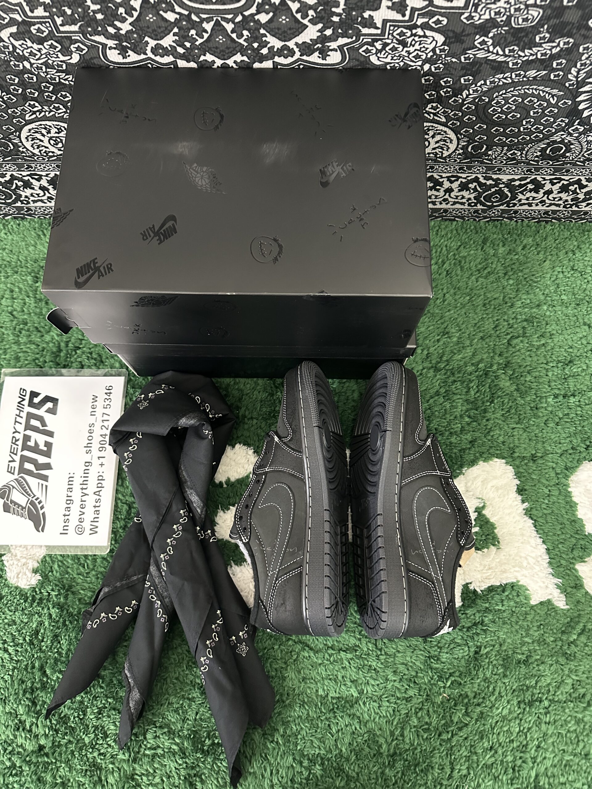 Air Jordan 1 Retro Low OG SP Travis Scott Black Phantom - Image 9