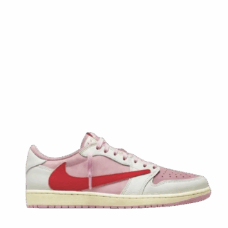 Travis Scott x Air Jordan 1 Low OG Pink and Red