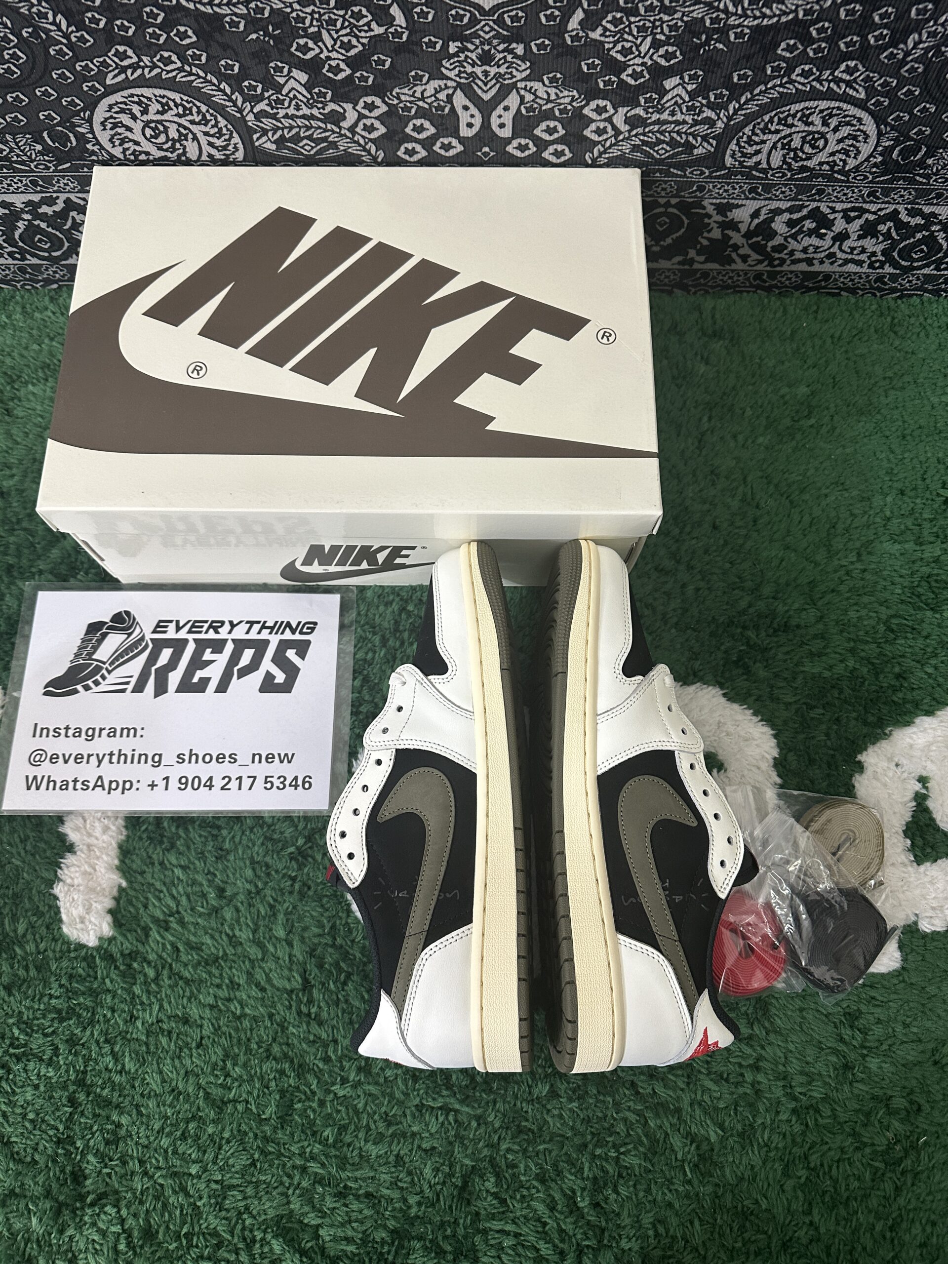 Travis Scott x Air Jordan 1 Low OG “Olive” - Image 4