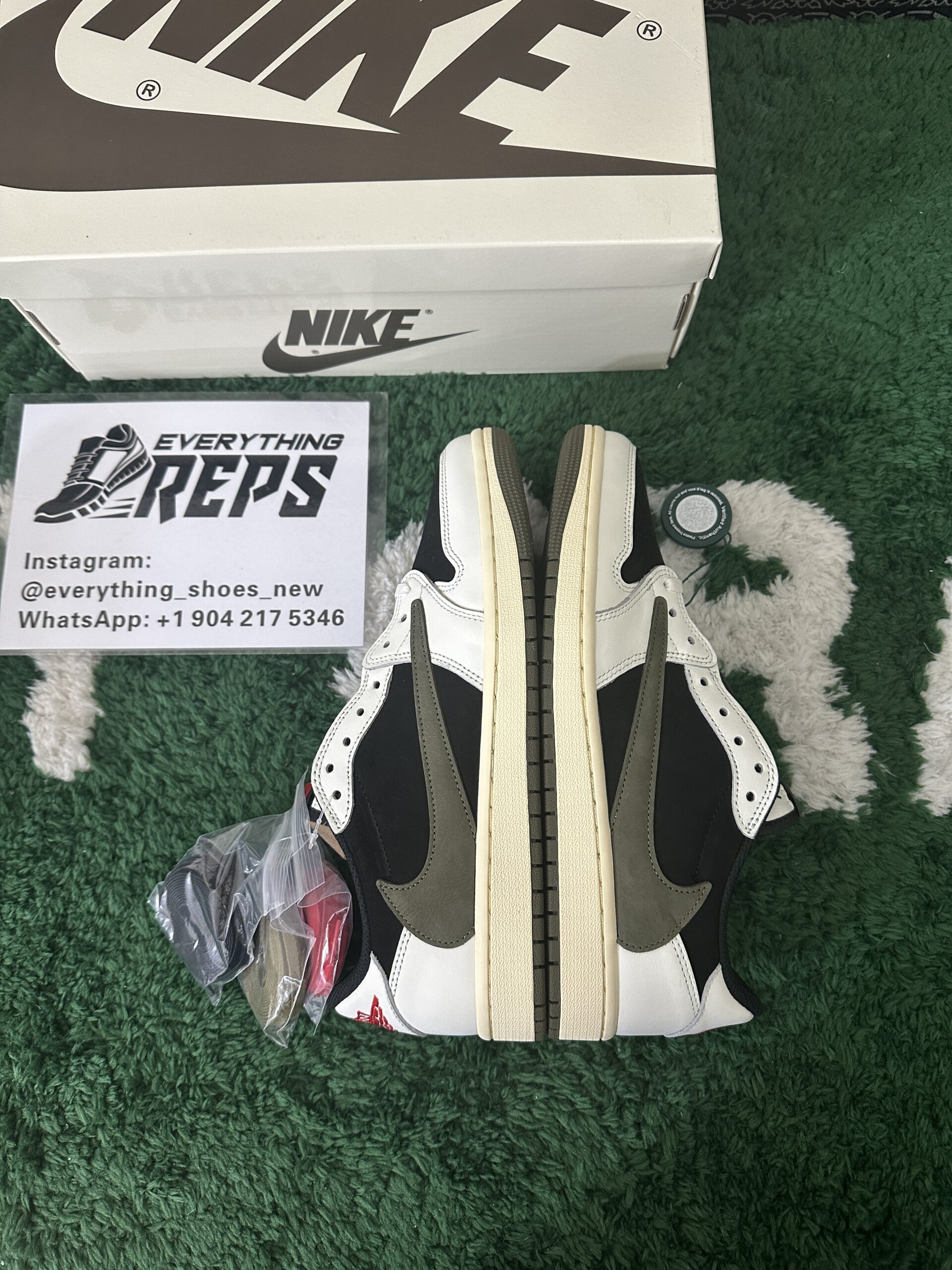 Travis Scott x Air Jordan 1 Low OG “Olive” - Image 3