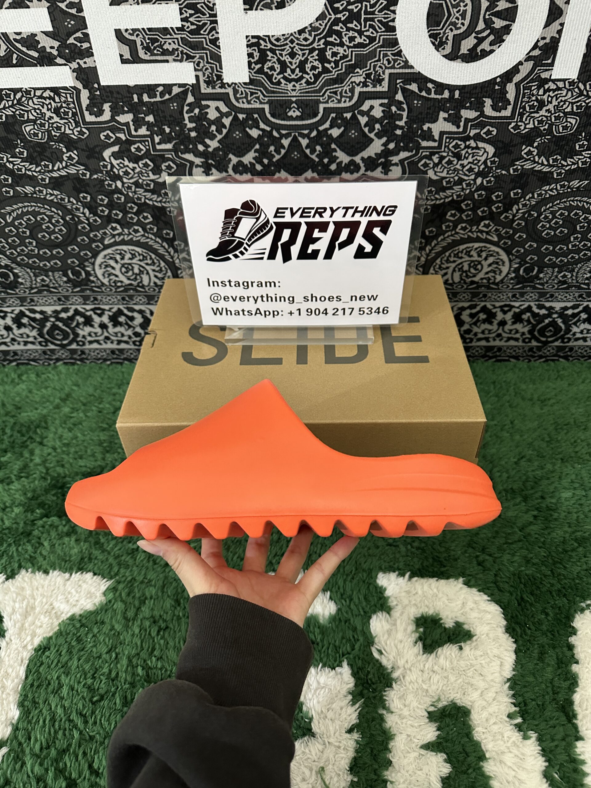 Yeezy Slides 'Enflame Orange' - Image 8