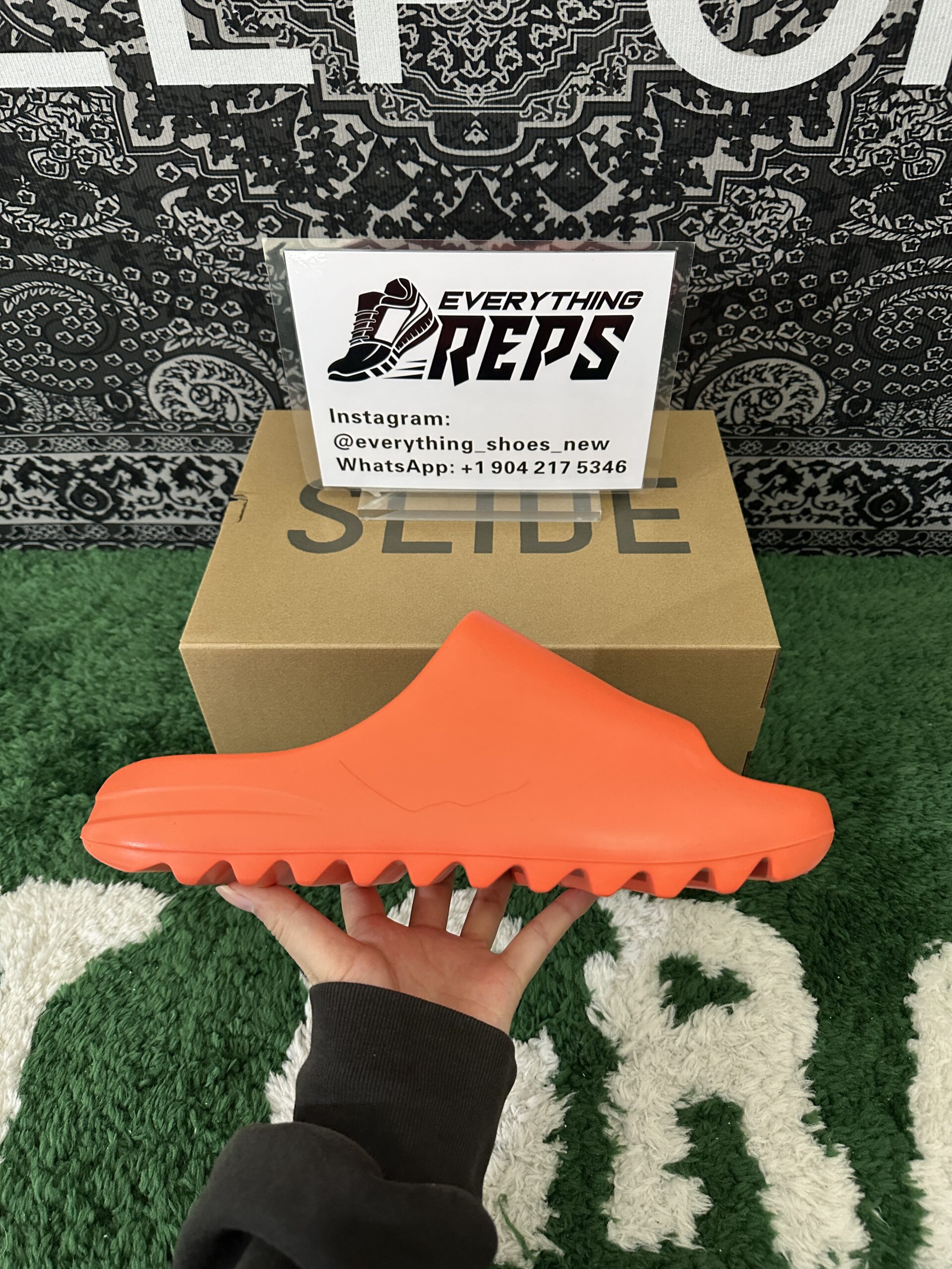 Yeezy Slides 'Enflame Orange' - Image 7