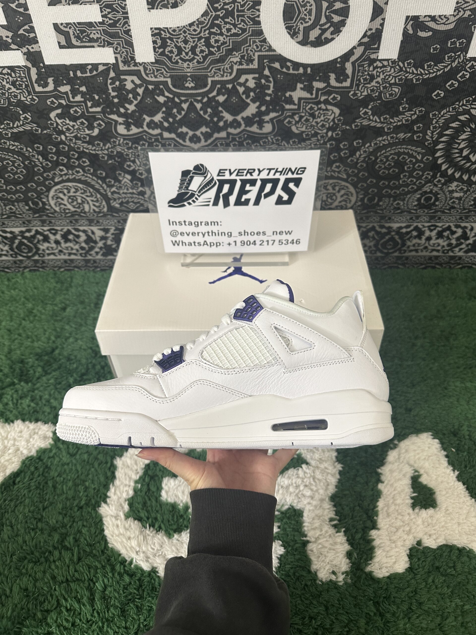 Air Jordan 4 Retro Metallic Purple - Image 5