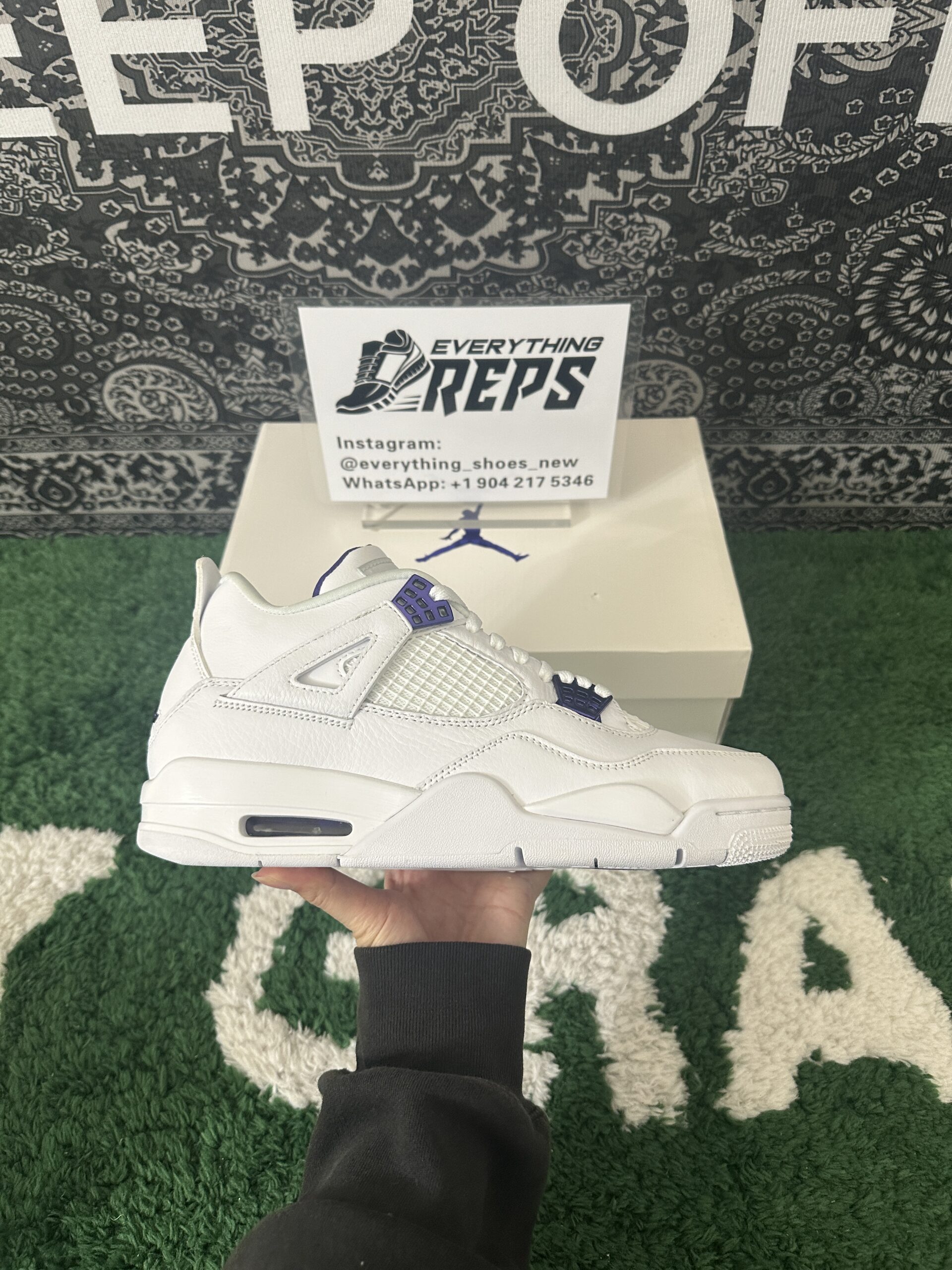 Air Jordan 4 Retro Metallic Purple - Image 6