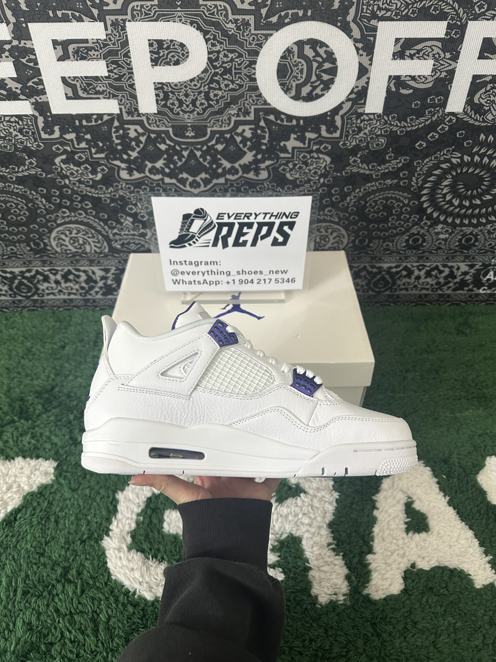 Air Jordan 4 Retro Metallic Purple - Image 8