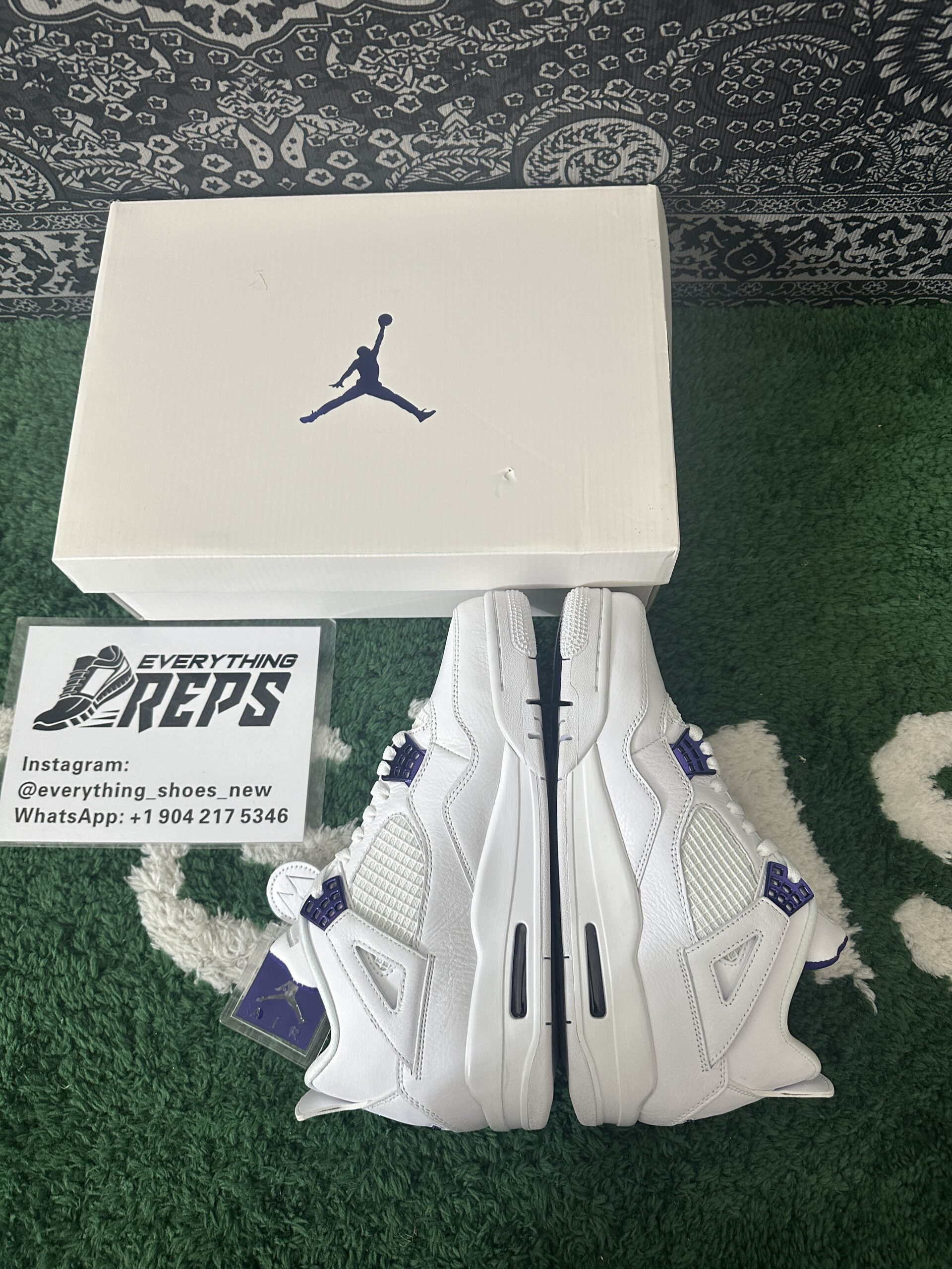 Air Jordan 4 Retro Metallic Purple - Image 9