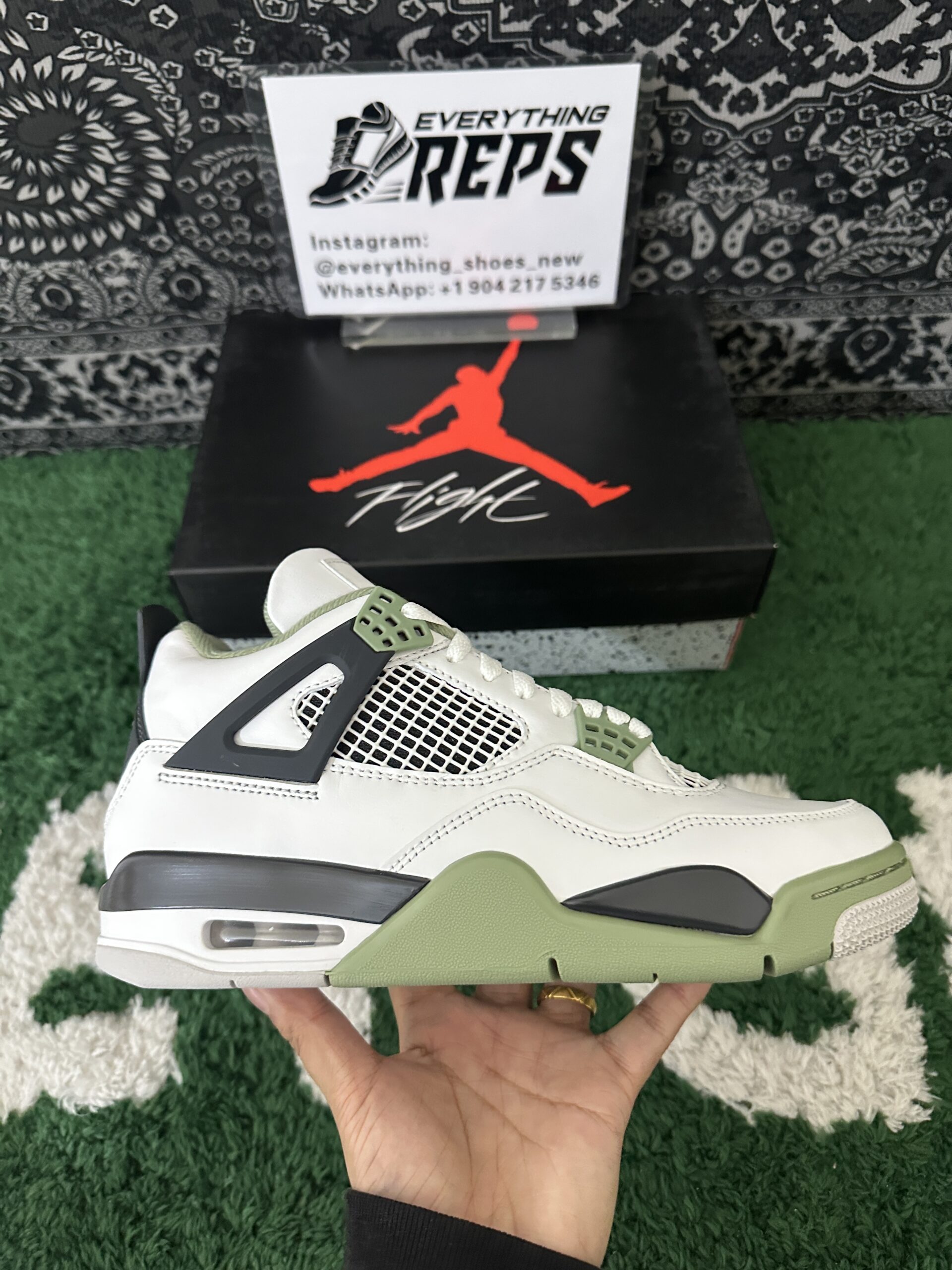 Air Jordan 4 Retro 'Seafoam' - Image 7