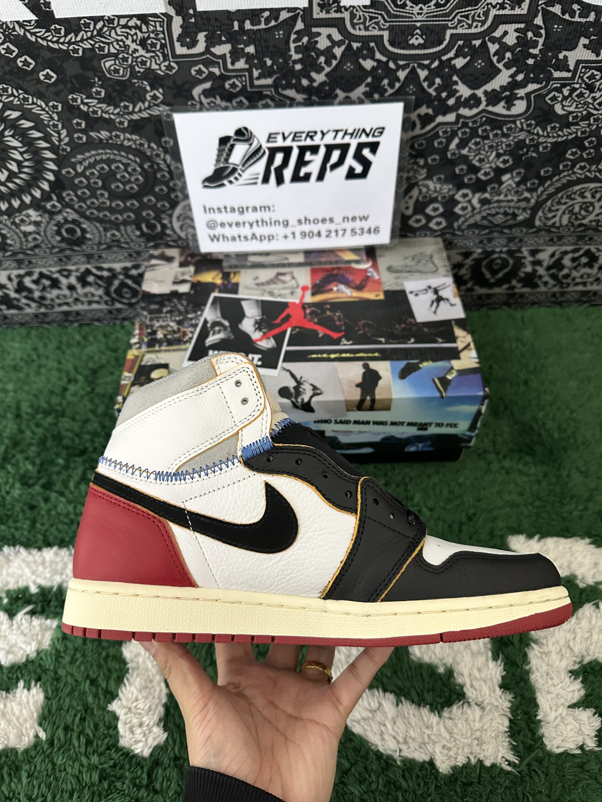 Air Jordan 1 Retro High Union Los Angeles Black Toe - Image 5