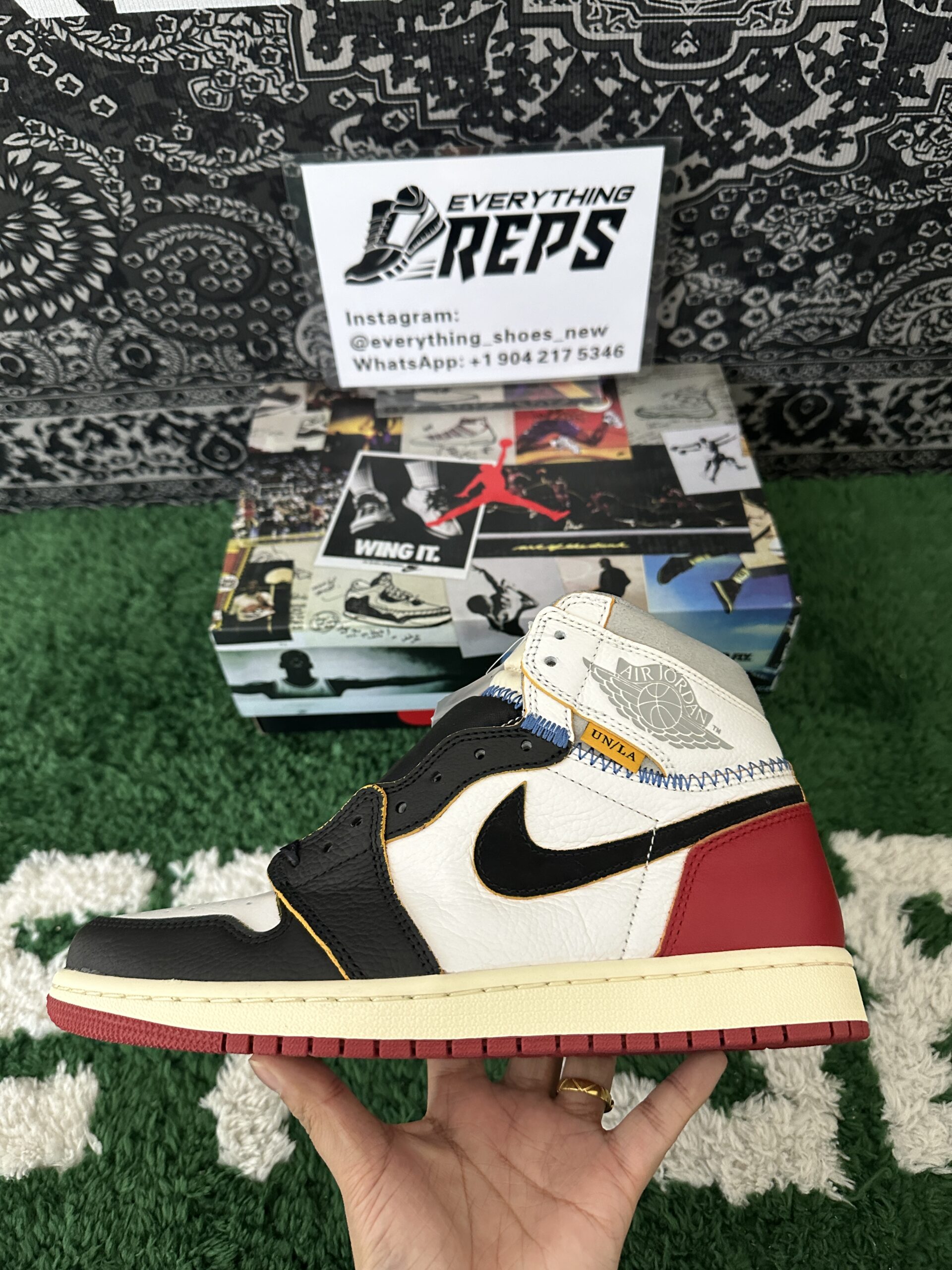 Air Jordan 1 Retro High Union Los Angeles Black Toe - Image 6