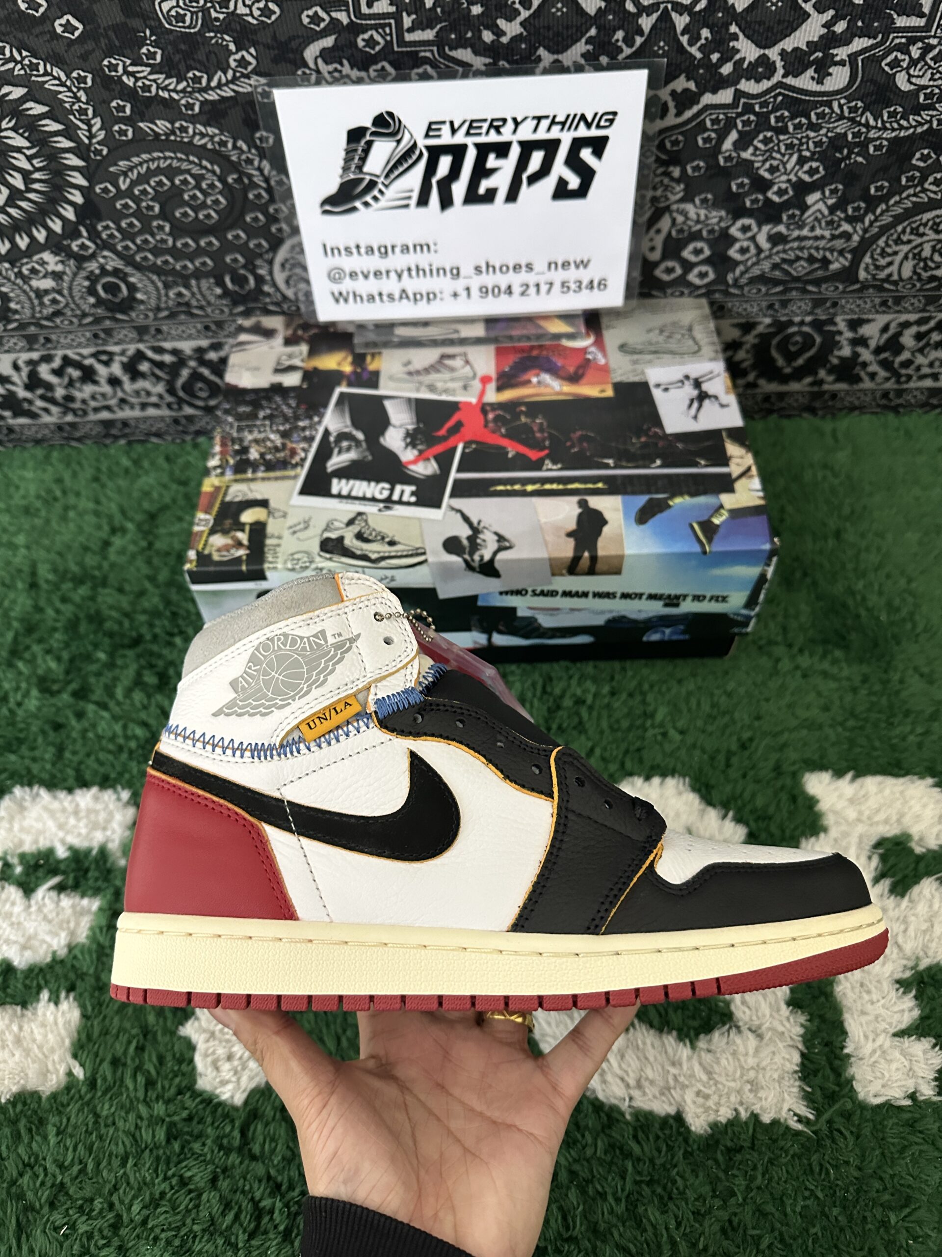 Air Jordan 1 Retro High Union Los Angeles Black Toe - Image 7